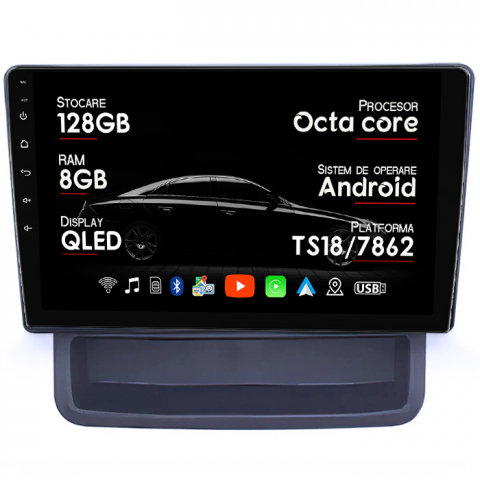 Primastar 2001-2014 - Navigatie dedicata Nissan Primastar 2001-2014, 8GB RAM 128GB ROM, Octacore, Platforma TS18, Android 14, Display QLED 9”, Suporta camera 360º, DSP, Carplay&Android Auto, SIM 4G, Ventilator Activ