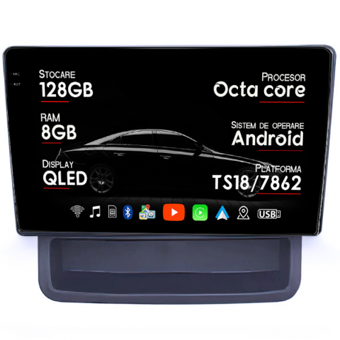 Nissan - Navigatie dedicata Nissan Primastar 2001-2014, 8GB RAM 128GB ROM, Octacore, Platforma 7862, Android 14, Display QLED 9" 2K, Suporta camera 360", DSP, Carplay&Android Auto, SIM 4G, Ventilator Activ