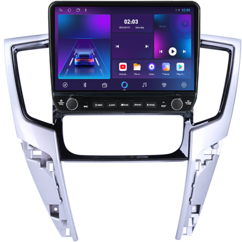 Navigatie dedicata Mitsubishi Triton 2019 Tesla cu butoane rotative model 2024, 4GB RAM 64GB ROM, Procesor Quadcore, Android 14, Display QLED 10", DSP, Carplay&Android Auto [4]