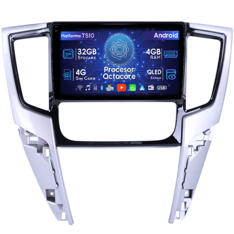 Mitsubishi - Navigatie dedicata Mitsubishi Triton 2019, 4GB RAM 32GB ROM, Octacore, Android 14, Display QLED 1K 9", DSP, Carplay&Android Auto, SIM 4G, Bluetooth, Ventilator Activ