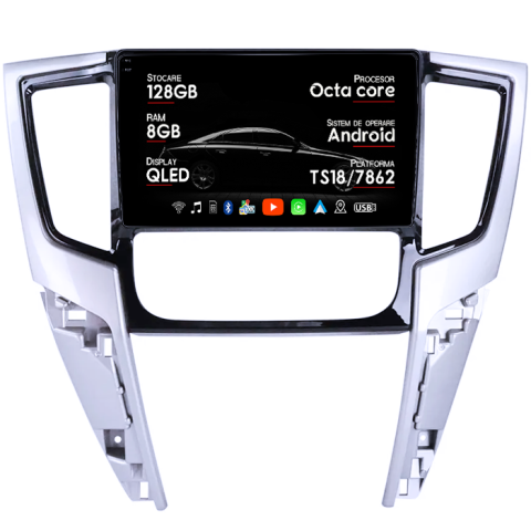 Navigatii Dedicate - Navigatie dedicata Mitsubishi Triton 2019, 8GB RAM 128GB ROM, Octacore, Platforma TS18, Android 14, Display QLED 9", Suporta camera 360", DSP, Carplay&Android Auto, SIM 4G, Ventilator Activ