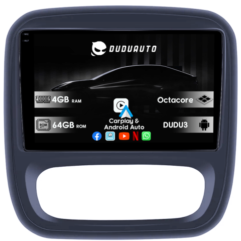Opel Vivaro 2014-2018 - Navigatie dedicata Opel Vivaro B 2014-2018, DUDU3, 4GB RAM 64GB ROM, Octacore, Platforma 8581, Android, Display QLED 9", DSP, Carplay&AndroidAuto