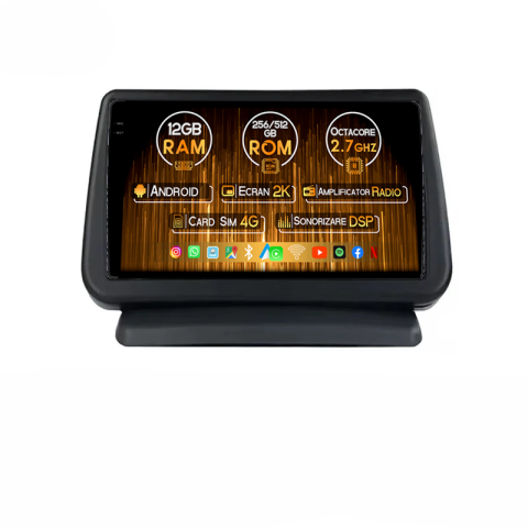 Note 2005-2013 - Navigatie dedicata Nissan Note 2005-2013, 12GB RAM 256GB ROM, Android 14, Rezolutie 2K, Display QLED, 9", DSP, Carplay, Android Auto, Internet, Youtube, Waze, Wi Fi, USB