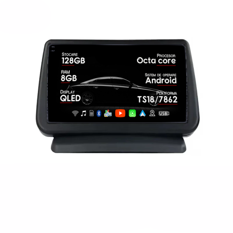 Note 2005-2013 - Navigatie dedicata Nissan Note 2005-2013, 8GB RAM 128GB ROM, Octacore, Platforma TS18, Android 14, Display QLED 9", Suporta camera 360", DSP, Carplay&AndroidAuto