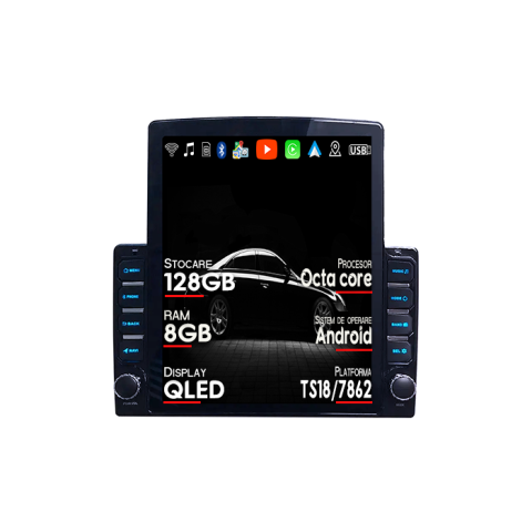 A4 B6/B7 2002-2009 - Navigatie dedicata Audi A4 B6 B7 Tesla Style, ANDROID 13, 9.7 inch , 8+128GB, Internet, Aplicatii, Waze, GPS