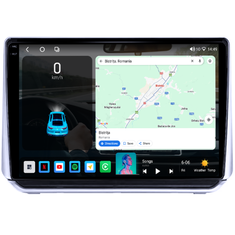 Navigatie dedicata Nissan Altima 2018-2020, 4GB RAM 32GB ROM, Octacore, Android 14, Display QLED 1K 9", DSP, Carplay&Android Auto, SIM 4G, Bluetooth, Ventilator Activ [1]