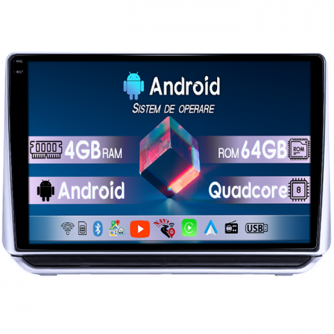 Navigatie dedicata Nissan Altima 2018-2020, 4GB RAM 64GB ROM, Quad Core, Display 9" QLED 1K, Carplay, Android 14, Bluetooth, Magazin Play, Suport Camere AHD [3]
