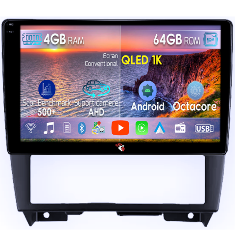 Cefiro 1994-2000 - Navigatie dedicata Nissan Cefiro 1994-2000, 4GB RAM 64GB ROM, Octacore, Android 14, Display QLED 9", DSP, Carplay&Android Auto, SIM 4G, Ventilator Activ