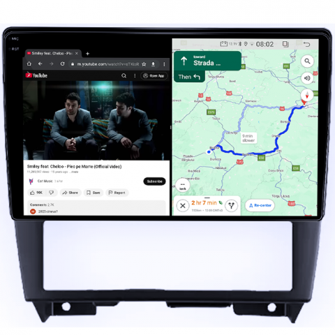 Navigatie dedicata Nissan Cefiro 1994-2000, 4GB RAM 64GB ROM, Quadcore, Android 14, Display QLED 1K, 9", DSP, Carplay&Android Auto, Suport camere AHD [4]