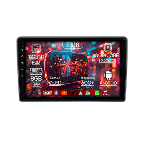 Transit Custom 2013-2022 - Navigatie dedicata Transit Custom 2013-2022, 8GB RAM 128GB ROM, Octacore, Platforma TS18, Android 14, Display QLED 9”, Suporta camera 360º, DSP, Carplay&Android Auto, SIM 4G, Ventilator Activ