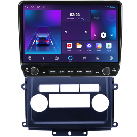 Navigatie dedicata Nissan Frontier 2009-2012 Tesla cu butoane rotative model 2024, 4GB RAM 64GB ROM, Procesor Quadcore, Android 14, Display QLED 10", DSP, Carplay&Android Auto [4]