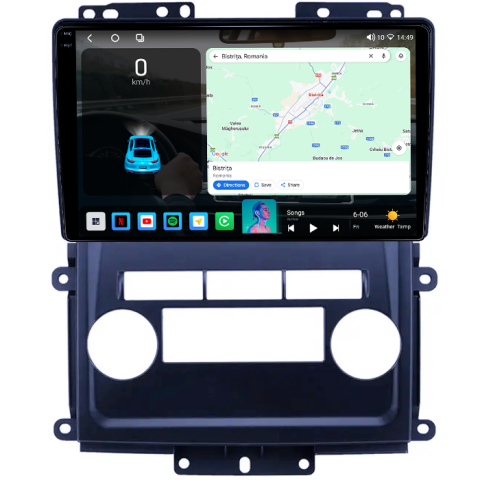 Navigatie dedicata Nissan Frontier 2009-2012, 4GB RAM 64GB ROM, Procesor Qualcomm Octacore, Android 14, Rezolutie 2K, Display QLED 9", DSP, Carplay&Android Auto, SIM 4G [1]
