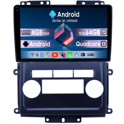 Frontier 2009-2012 - Navigatie dedicata Nissan Frontier 2009-2012, 4GB RAM 64GB ROM, Quad Core, Display 9" QLED 1K, Carplay, Android 14, Bluetooth, Magazin Play, Suport Camere AHD