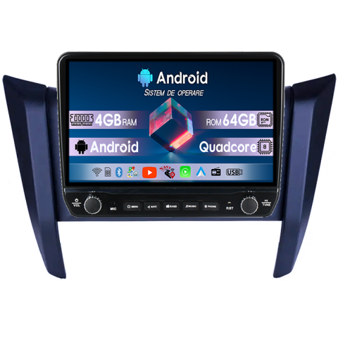 Navigatii Dedicate - Navigatie dedicata Nissan Navara NP300 Frontier 2017 Tesla cu butoane rotative model 2024, 4GB RAM 64GB ROM, Procesor Quadcore, Android 14, Display QLED 10", DSP, Carplay&Android Auto