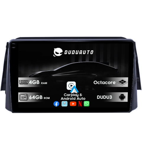 Navigatii Dedicate - Navigatie dedicata Nissan Kicks 2016-2017, DUDU3, 4GB RAM 64GB ROM, Octacore, Platforma 8581, Android, Display QLED 9", DSP, Carplay&AndroidAuto