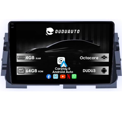 Navigatii Dedicate - Navigatie dedicata Nissan Kicks Micra P15 2016-2020, DUDU3, 4GB RAM 64GB ROM, Octacore, Platforma 8581, Android, Display QLED 9", DSP, Carplay&AndroidAuto