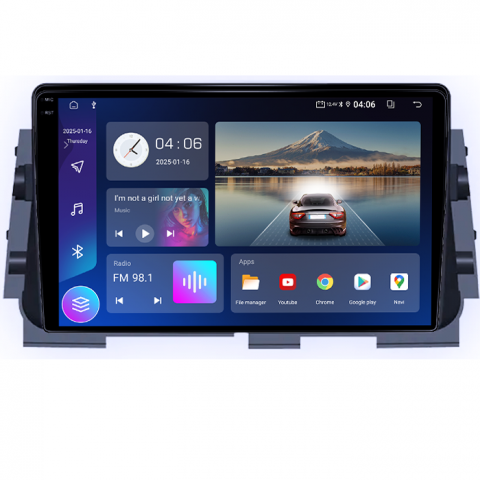 Navigatie dedicata Nissan Kicks Micra P15 2016-2020, 4GB RAM 64GB ROM, Quad Core, Display 9" QLED 1K, Carplay, Android 14, Bluetooth, Magazin Play, Suport Camere AHD [1]