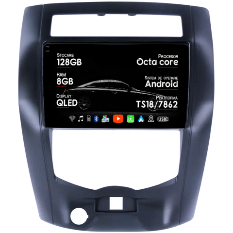 Livina 2007-2016 - Navigatie dedicata Nissan Livina 2007-2016, 8GB RAM 128GB ROM, Octacore, Platforma TS18, Android 13, Display QLED 10”, Suporta camera 360º, DSP, Carplay&Android Auto, SIM 4G, Ventilator Activ