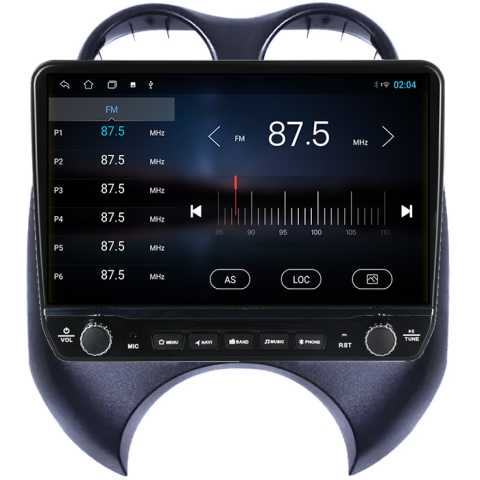 Navigatie dedicata Nissan March 2010-2013 Tesla cu butoane rotative model 2024, 4GB RAM 64GB ROM, Procesor Quadcore, Android 14, Display QLED 10", DSP, Carplay&Android Auto [2]