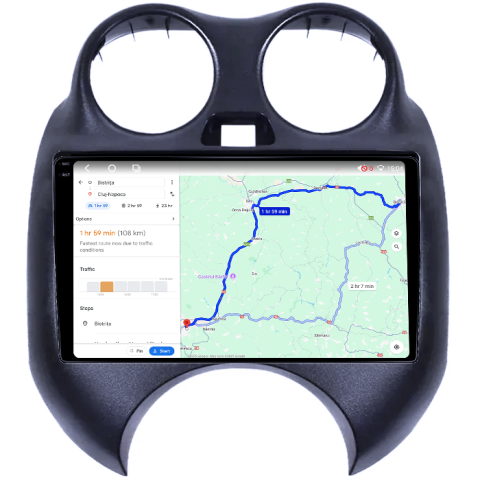 Navigatie dedicata Nissan March 2010-2013 & Micra 2010-2015, 4GB RAM 32GB ROM, Octacore, Android 14, Display QLED 1K 9", DSP, Carplay&Android Auto, SIM 4G, Bluetooth, Ventilator Activ [4]