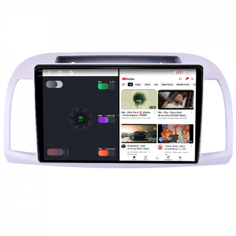 Navigatie dedicata Nissan Micra 2002-2020, 4GB RAM 32GB ROM, Octacore, Android 14, Display QLED 1K 9", DSP, Carplay&Android Auto, SIM 4G, Bluetooth, Ventilator Activ [2]
