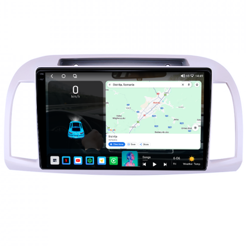 Navigatie dedicata Nissan Micra 2002-2020, 4GB RAM 32GB ROM, Octacore, Android 14, Display QLED 1K 9", DSP, Carplay&Android Auto, SIM 4G, Bluetooth, Ventilator Activ [1]