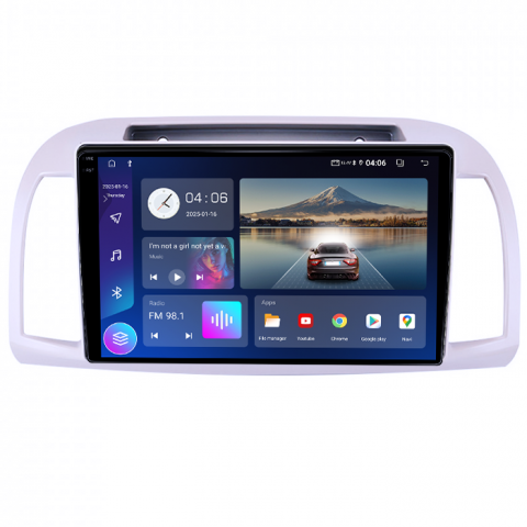 Navigatie dedicata Nissan Micra 2002-2020, 4GB RAM 64GB ROM, Quadcore, Android 14, Display QLED 1K, 9", DSP, Carplay&Android Auto, Suport camere AHD [1]