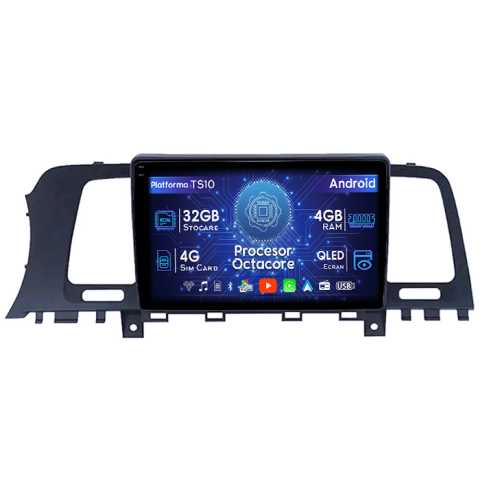 Murano Z51 2008 - 2014 - Navigatie dedicata ​Nissan Murano Z51 2008-2014, 4GB RAM 32GB ROM, Octacore, Android 14, Display QLED 1K 9", DSP, Carplay&Android Auto, SIM 4G, Bluetooth, Ventilator Activ