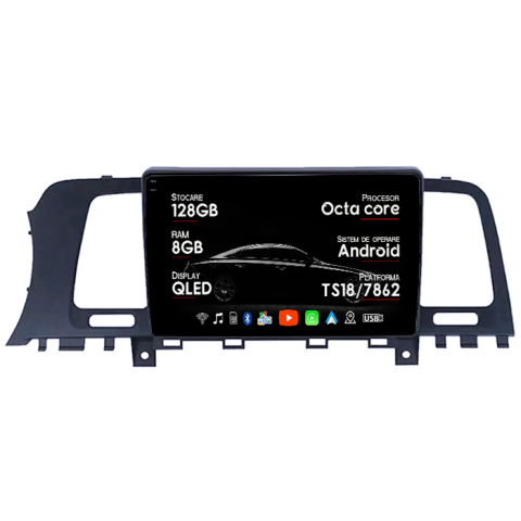 Navigatii Dedicate - Navigatie dedicata Nissan Murano Z51 2008-2014, 8GB RAM 128GB ROM, Octacore, Platforma TS18, Android 14, Display QLED 9", Suporta camera 360", DSP, Carplay&Android Auto, SIM 4G, Ventilator Activ