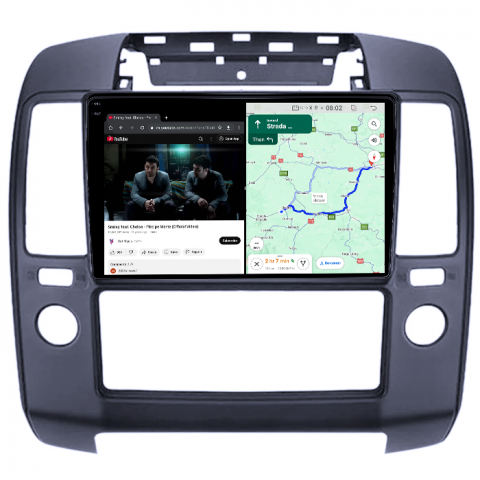 Navigatie dedicata Nissan Navara 2004-2010, 4GB RAM 64GB ROM, Quadcore, Android 14, Display QLED 1K, 9", DSP, Carplay&Android Auto, Suport camere AHD [4]