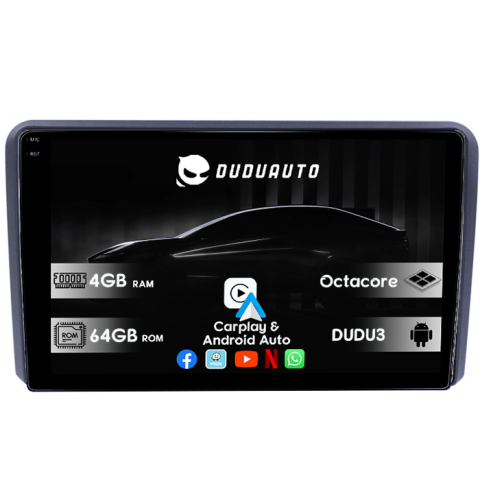 Navigatii Dedicate - Navigatie dedicata Nissan Navara D40 2004-2014, DUDU3, 4GB RAM 64GB ROM, Octacore, Platforma 8581, Android, Display QLED 9", DSP, Carplay&AndroidAuto