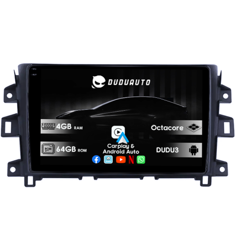 Navigatii Dedicate - Navigatie dedicata Nissan Navara 2014-2016, DUDU3, 4GB RAM 64GB ROM, Octacore, Platforma 8581, Android, Display QLED 9", DSP, Carplay&AndroidAuto