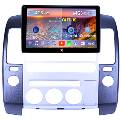 Pathfinder R51 (2004-2012) - Navigatie dedicata Nissan Pathfinder R51 2004-2012, 4GB RAM 64GB ROM, Octacore, Android 14, Display QLED  9", Carplay&Android Auto, SIM 4G, Ventilator Activ