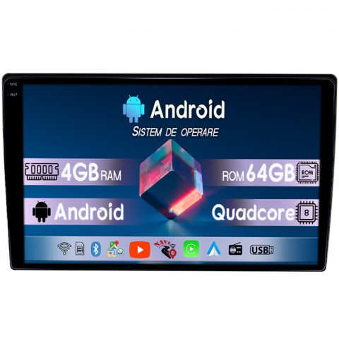 Pathfinder R50 1995-2005 - Navigatie dedicata Nissan Pathfinder R50 1995-2005, 4GB RAM 64GB ROM, Quadcore, Android 14, Display QLED 1K, 9", DSP, Carplay&Android Auto, Suport camere AHD