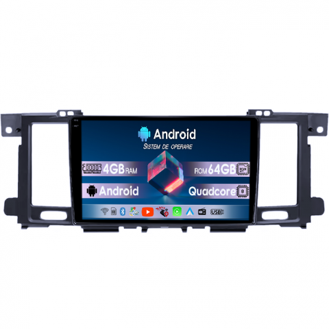 Patrol 2010 - 2020 - Navigatie dedicata Nissan Patrol 2010-2020, 4GB RAM 64GB ROM, Quad Core, Display 9" QLED 1K, Carplay, Android 14, Bluetooth, Magazin Play, Suport Camere AHD