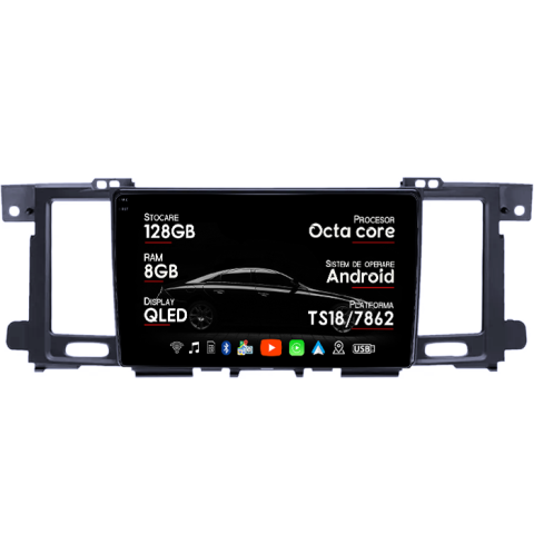Patrol 2010 - 2020 - Navigatie dedicata Nissan Patrol 2010-2020, 8GB RAM 128GB ROM, Octacore, Platforma TS18, Android 13, Display QLED 9”, Suporta camera 360º, DSP, Carplay&Android Auto, SIM 4G, Ventilator Activ