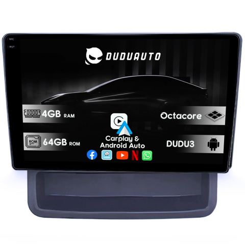 Primastar 2001-2014 - Navigatie dedicata Nissan Primastar 2001-2014, DUDU3, 4GB RAM 64GB ROM, Octacore, Platforma 8581, Android, Display QLED 9", DSP, Carplay&AndroidAuto
