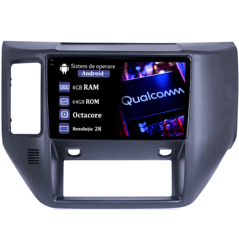 Patrol 2004-2021 - Navigatie dedicata Nissan Patrol 2011-2015, 4GB RAM 64GB ROM, Procesor Qualcomm Octacore, Android 14, Rezolutie 2K, Display QLED 9", DSP, Carplay&Android Auto, SIM 4G