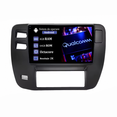 Patrol Y61 1997-2005 - Navigatie dedicata Nissan Patrol Y61 1997-2005, Gri, 4GB RAM 64GB ROM, Qualcomm, Android 14, Display QLED, 9", DSP, Carplay&Android Auto, Suport camere AHD