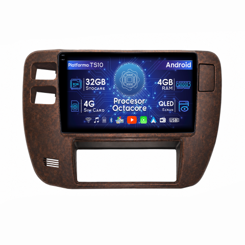 Patrol Y61 1997-2005 - Navigatie dedicata Nissan Patrol Y61 1997-2005, Maro, 4GB RAM 32GB ROM, Octacore, Android 14, Display QLED  9", DSP, Carplay&Android Auto, SIM 4G, Bluetooth, Ventilator Activ