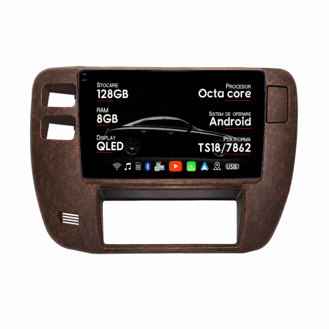 Patrol Y61 1997-2005 - Navigatie dedicata Nissan Patrol Y61 1997-2005, Maro, 8GB RAM 128GB ROM, Octacore, Platforma TS18, Android 14, Display QLED 9", Suporta camera 360", DSP, Carplay&Android Auto, SIM