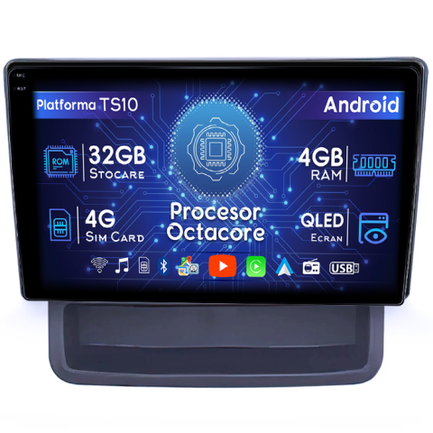 Primastar 2001-2014 - Navigatie dedicata Nissan Primastar 2001-2014, 4GB RAM 32GB ROM, Octacore, Android 14, Display QLED 1K 9", DSP, Carplay&Android Auto, SIM 4G, Bluetooth, Ventilator Activ