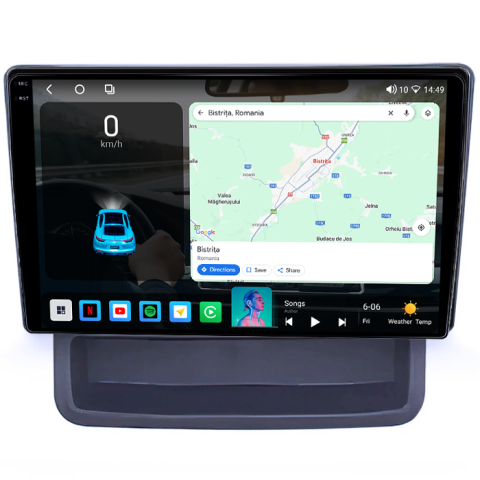 Navigatie dedicata Nissan Primastar 2001-2014, 4GB RAM 32GB ROM, Octacore, Android 14, Display QLED 1K 9", DSP, Carplay&Android Auto, SIM 4G, Bluetooth, Ventilator Activ [1]
