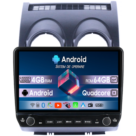 Navigatii Dedicate - Navigatie dedicata Nissan Qashqai 2006-2013 Tesla cu butoane rotative model 2024, 4GB RAM 64GB ROM, Procesor Quadcore, Android 14, Display QLED 10", DSP, Carplay&Android Auto