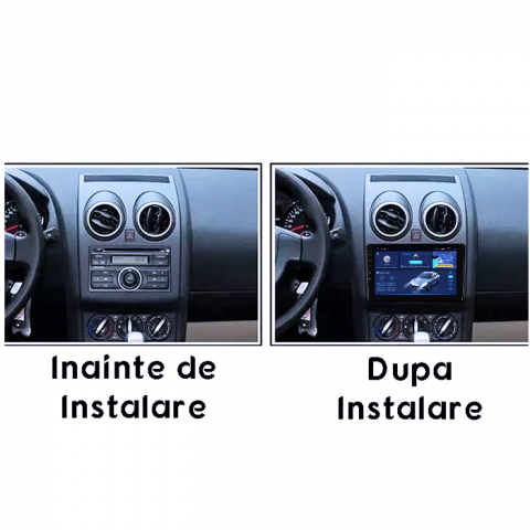 Navigatie dedicata Nissan Qashqai 2006-2013, 4GB RAM 64GB ROM, Octacore, Android 14, Display QLED 1K 9", Carplay&Android Auto, SIM 4G, Ventilator Activ [4]