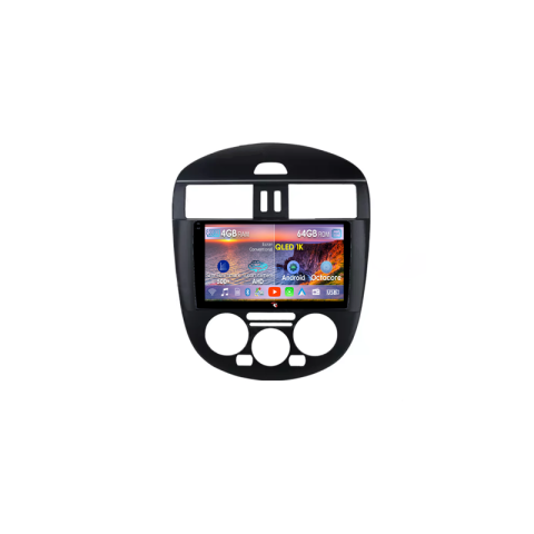 Tiida 2011-2015 - Navigatie dedicata Nissan Tiida 2011-2015, 4GB RAM 64GB ROM, Octacore, Android 14, Display QLED 9", DSP, Carplay&Android Auto, SIM 4G, Ventilator Activ