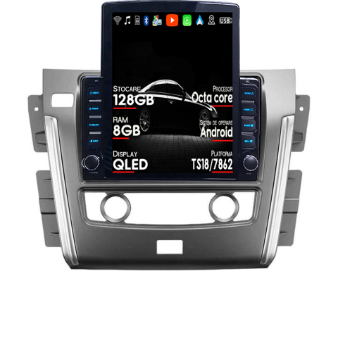 Navigatii Dedicate - Navigatie dedicata Nissan Patrol 2010- 2020 Tesla Style, ANDROID 13, 9.7 inch , 8+128GB, Internet, Aplicatii, Waze, GPS