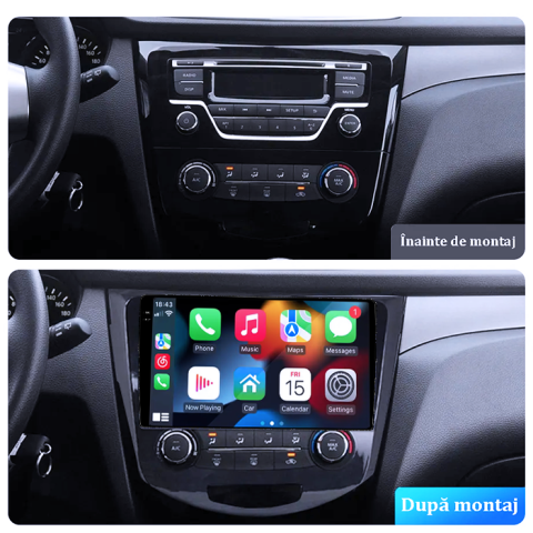 Navigatie dedicata Nissan Qashqai X-trail 2013, 4GB RAM 64GB ROM, Procesor Qualcomm Octacore, Android 14, Rezolutie 2K, Display QLED 9", DSP, Carplay&Android Auto, SIM 4G [5]
