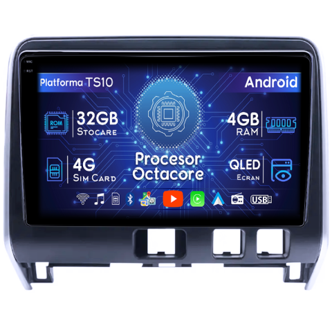 Serena 2016-2018 - Navigatie dedicata Nissan Serena 2016-2018, 4GB RAM 32GB ROM, Octacore, Android 14, Display QLED 1K 10", DSP, Carplay&Android Auto, SIM 4G, Bluetooth, Ventilator Activ