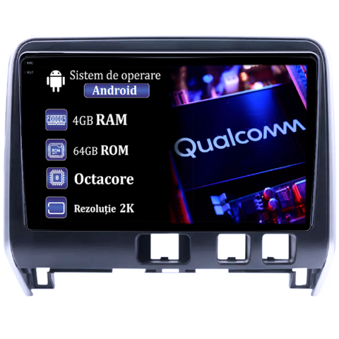 Navigatii Dedicate - Navigatie dedicata Nissan Serena 2016-2018, 4GB RAM 64GB ROM, Procesor Qualcomm Octacore, Android 14, Rezolutie 2K, Display QLED 9", DSP, Carplay&Android Auto, SIM 4G